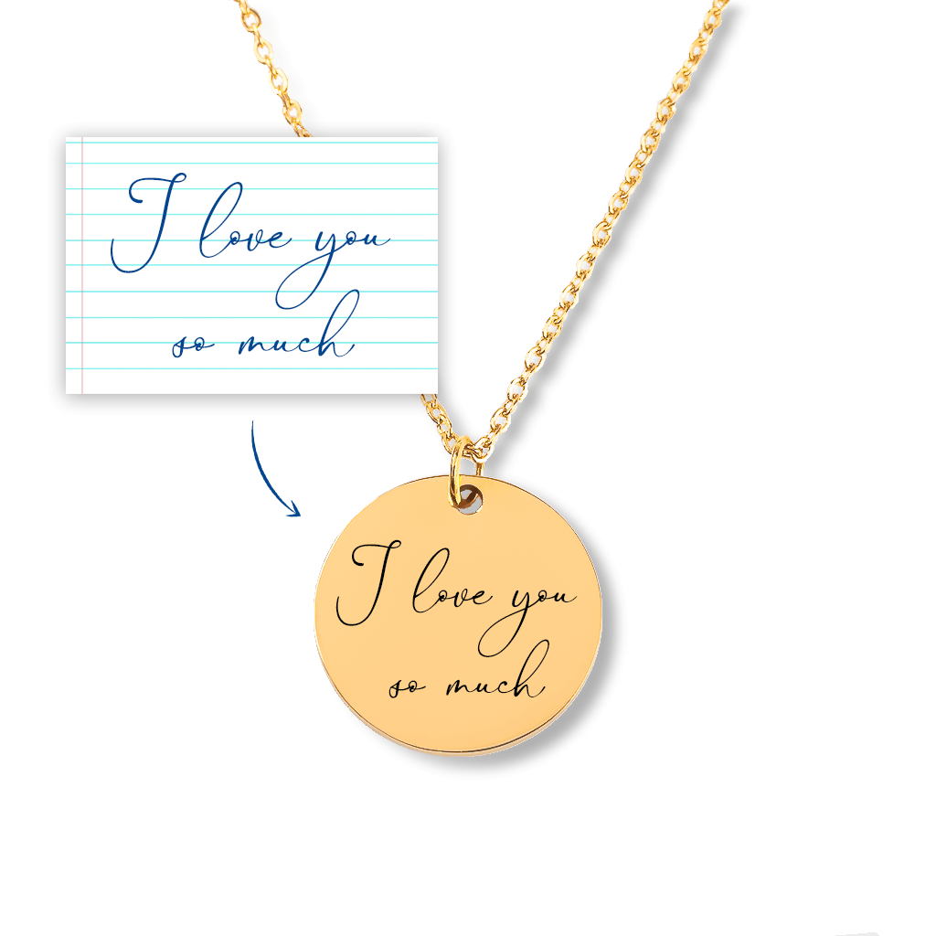 Custom Handwritten Pendant - Bijouxelry