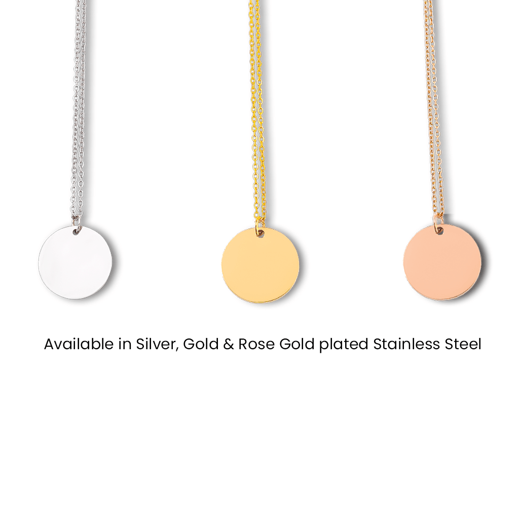 Baby Birth Details Necklace, Colour variations - Bijouxelry